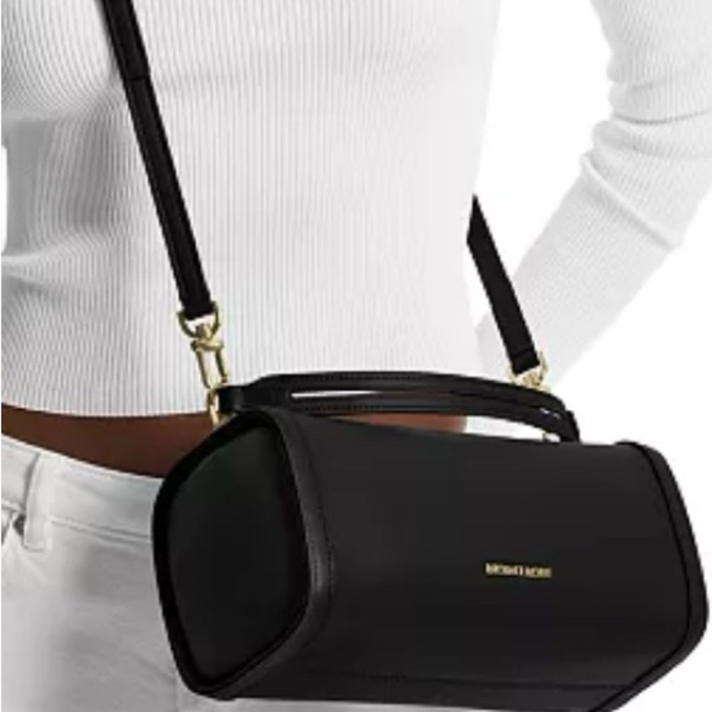 Michael Kors Black Leather Women's Bag Small Top Handle Crossbody (NWT)